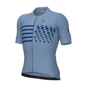 ALÉ Cyklistický dres s krátkym rukávom - PLAY PR-E - modrá M