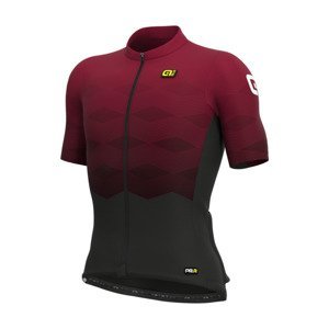 ALÉ Cyklistický dres s krátkym rukávom - PRR MAGNITUDE - bordová XL