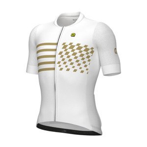ALÉ Cyklistický dres s krátkym rukávom - PLAY PR-E - biela L