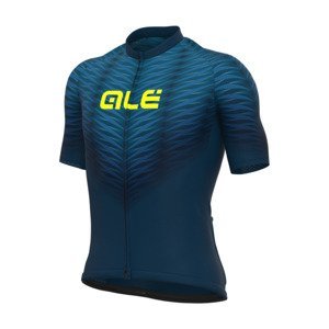 ALÉ Cyklistický dres s krátkym rukávom - SOLID THORN - modrá L