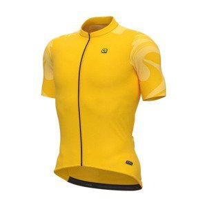 ALÉ Cyklistický dres s krátkym rukávom - R-EV1  ARTIKA - žltá XL
