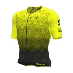 ALÉ Cyklistický dres s krátkym rukávom - R-EV1  VELOCITY - žltá L