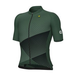 ALÉ Cyklistický dres s krátkym rukávom - WEB PR-E - zelená XL