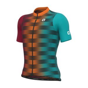 ALÉ Cyklistický dres s krátkym rukávom - DINAMICA PRAGMA - oranžová L