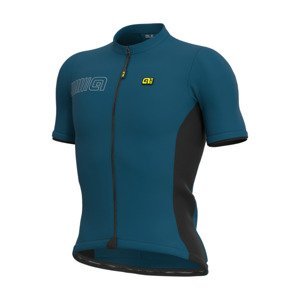 ALÉ Cyklistický dres s krátkym rukávom - SOLID COLOR BLOCK - modrá L