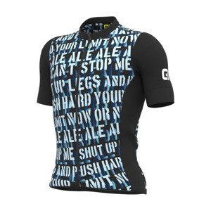 ALÉ Cyklistický dres s krátkym rukávom - SOLID RIDE - modrá L