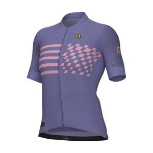 ALÉ Cyklistický dres s krátkym rukávom - PLAY PR-E - fialová XL