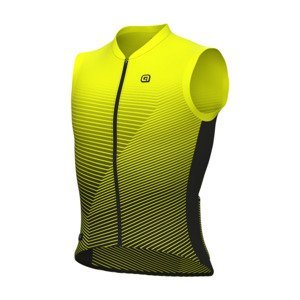 ALÉ Cyklistický dres bez rukávov - MODULAR PR-E - žltá XL