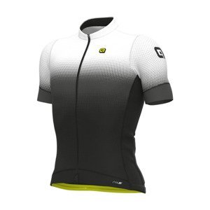 ALÉ Cyklistický dres s krátkym rukávom - PR-S GRADIENT - biela XL