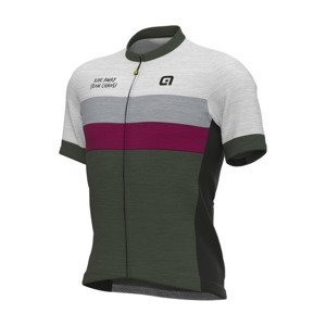 ALÉ Cyklistický dres s krátkym rukávom - OFF ROAD - GRAVEL CHAOS - šedá L