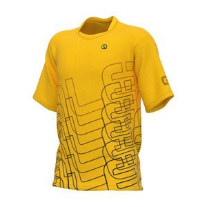 ALÉ Cyklistický dres s krátkym rukávom - OFF ROAD - MTB VISUAL - žltá M