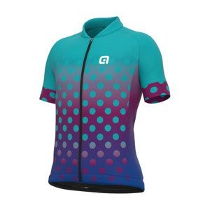 ALÉ Cyklistický dres s krátkym rukávom - BUBBLE - zelená 10Y
