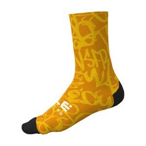 ALÉ Cyklistické ponožky klasické - RIDE - žltá 36-41