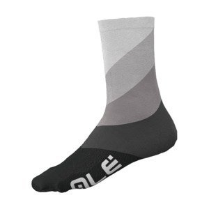 ALÉ Cyklistické ponožky klasické - DIAGONAL DIGITOPRESS - šedá 36-39