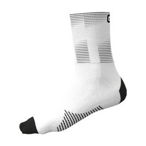 ALÉ Cyklistické ponožky klasické - SPRINT - biela 44-47