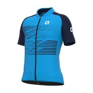 ALÉ Cyklistický dres s krátkym rukávom - LOGO - svetlo modrá 12Y