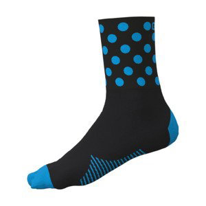 ALÉ Cyklistické ponožky klasické - ACCESSORI BUBBLE - modrá 40-43