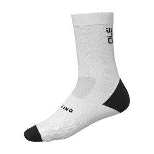 ALÉ Cyklistické ponožky klasické - DIGITOPRESS - biela 40-43