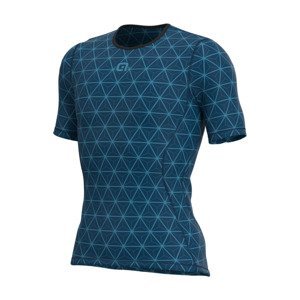 ALÉ Cyklistické tričko s krátkym rukávom - QUARK - modrá
