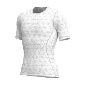 ALÉ Cyklistické tričko s krátkym rukávom - QUARK - biela M-L