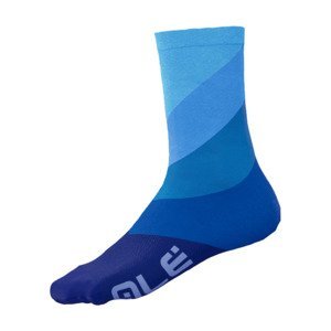 ALÉ Cyklistické ponožky klasické - DIAGONAL DIGITOPRESS - modrá 40-43