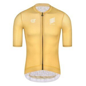 MONTON Cyklistický dres s krátkym rukávom - SKULL ZEUS - zlatá
