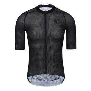 MONTON Cyklistický dres s krátkym rukávom - PRO CARBONFIBER - čierna M