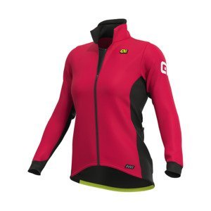 ALÉ Cyklistická zateplená bunda - R-EV1 FUTURE WARM - ružová S