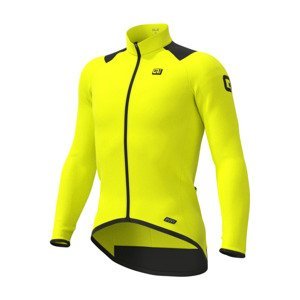 ALÉ Cyklistický dres s dlhým rukávom zimný - R-EV1 THERMAL - žltá XL
