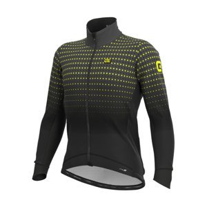 ALÉ Cyklistická zateplená bunda - PRS BULLET DWR STRETCH - čierna/šedá XL