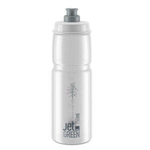 ELITE Cyklistická fľaša na vodu - JET GREEN 750 ml - transparentná