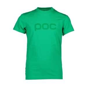 POC Cyklistické tričko s krátkym rukávom - TEE - zelená 140 cm