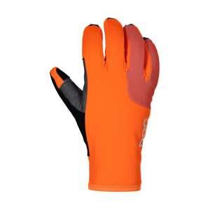 POC Cyklistické rukavice dlhoprsté - THERMAL - oranžová