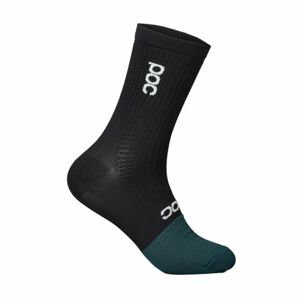 POC Cyklistické ponožky klasické - FLAIR - čierna/modrá