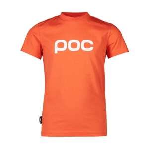 POC Cyklistické tričko s krátkym rukávom - TEE - oranžová 140 cm