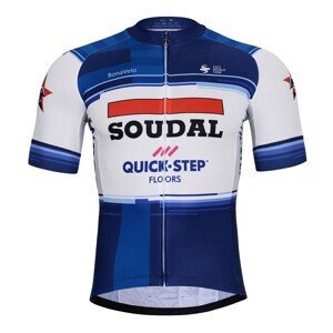 BONAVELO Cyklistický dres s krátkym rukávom - SOUDAL QUICK-STEP 23 - modrá/biela