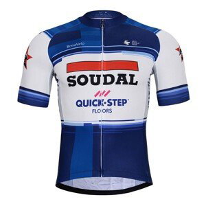 BONAVELO Cyklistický dres s krátkym rukávom - SOUDAL QUICK-STEP 23 - modrá/biela 6XL
