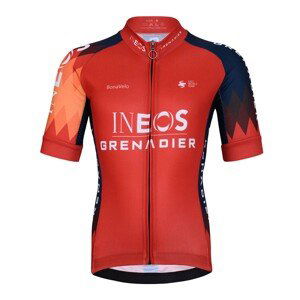 BONAVELO Cyklistický dres s krátkym rukávom - INEOS 2023 KIDS - modrá/červená M-145cm