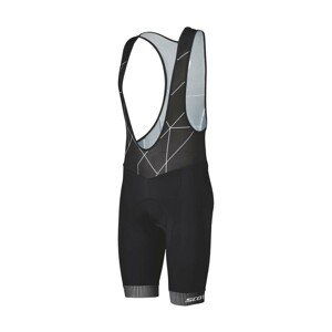 SCOTT Cyklistické nohavice krátke s trakmi - RC TEAM ++ - biela/čierna XL