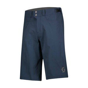 SCOTT Cyklistické nohavice krátke bez trakov - TRAIL FLOW - modrá XL