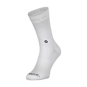 SCOTT Cyklistické ponožky klasické - PERFORMANCE CREW - čierna/biela 36-38