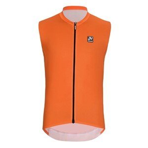 HOLOKOLO Cyklistický dres bez rukávov - AIRFLOW - oranžová S
