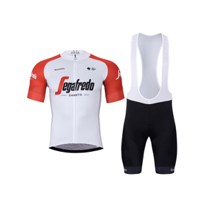 BONAVELO Cyklistický krátky dres a krátke nohavice - TREK 2024 - červená/čierna/biela