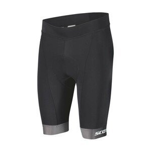 SCOTT Cyklistické nohavice krátke bez trakov - RC TEAM ++ - biela/čierna XL