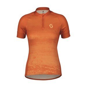 SCOTT Cyklistický dres s krátkym rukávom - ENDURANCE 30 SS LADY - oranžová