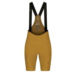 GOBIK Cyklistické nohavice krátke s trakmi - MATT K9 LADY - žltá XL