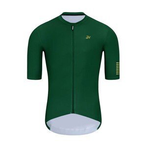 HOLOKOLO Cyklistický dres s krátkym rukávom - VICTORIOUS GOLD - zelená 4XL
