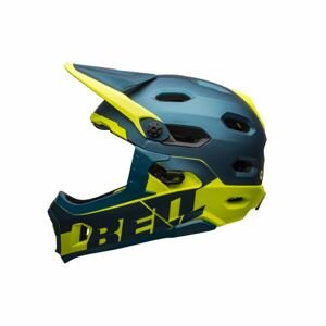 BELL Cyklistická prilba - SUPER DH SPHERICAL - modrá/žltá