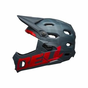 BELL Cyklistická prilba - SUPER DH SPHERICAL - modrá/červená