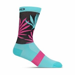 GIRO Cyklistické ponožky klasické - COMP - svetlo modrá/ružová M
